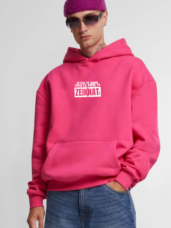 Hoodie heavy oversized roze – S*ck it