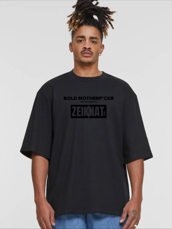 T-shirt oversized zwart - Bold motherf*cker