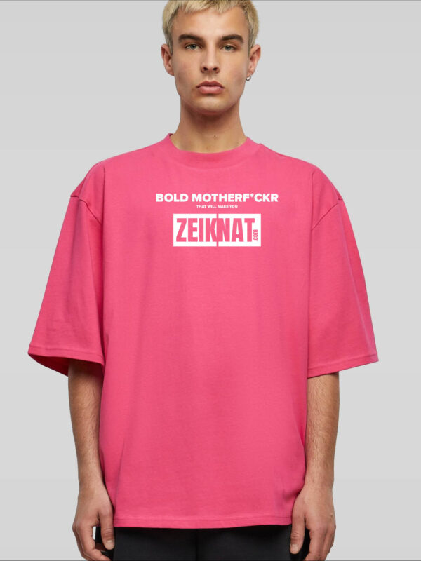 T-shirt oversized roze - Bold motherf*cker