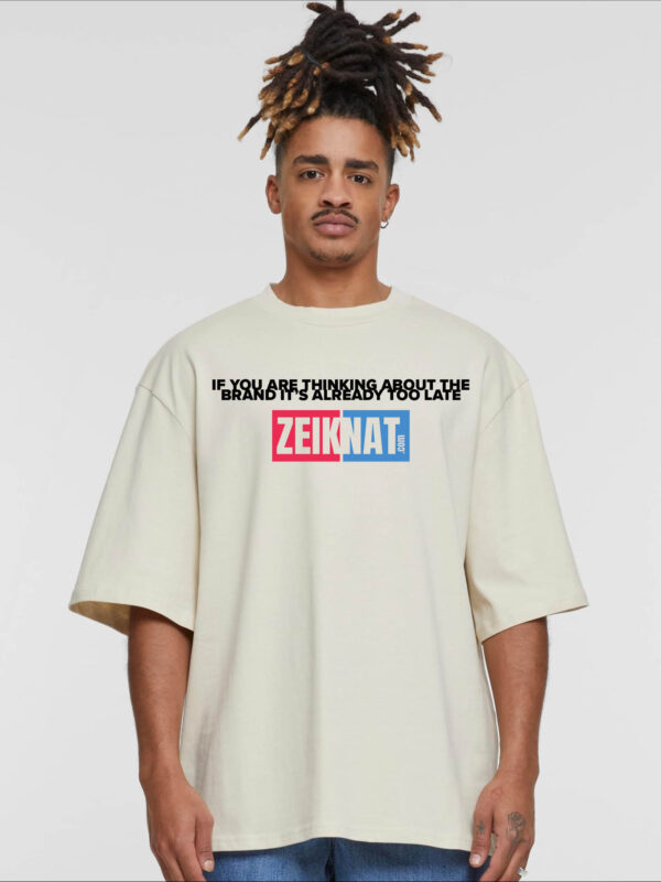 T-shirt oversized zand - If you are thinking
