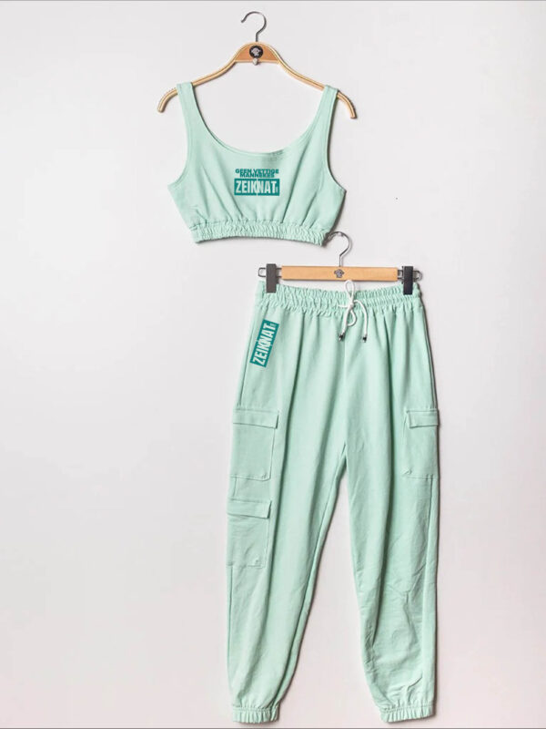 Croc top + broek groen