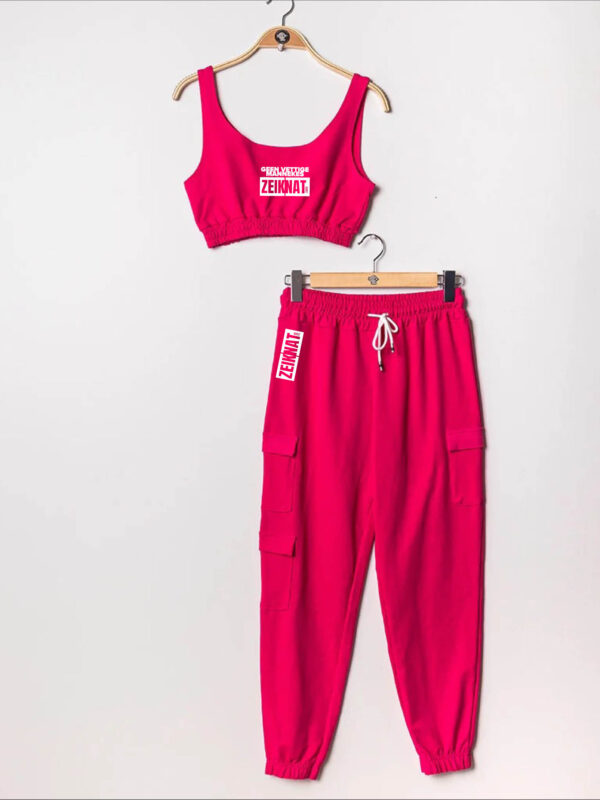 Croc top + broek rood