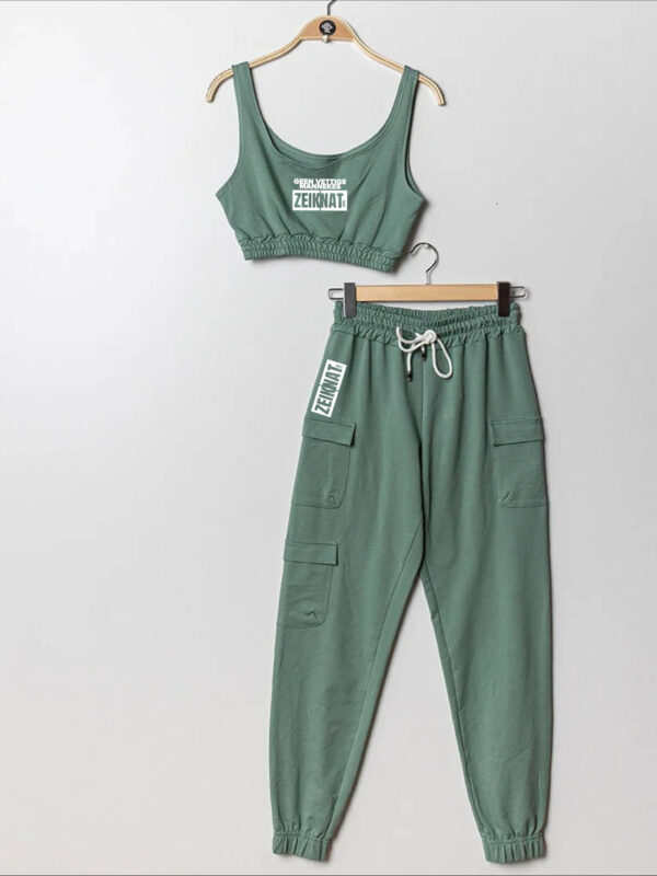 Croc top + broek groen