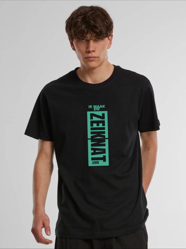 T-shirt zwart (groen) - Ik maak ew