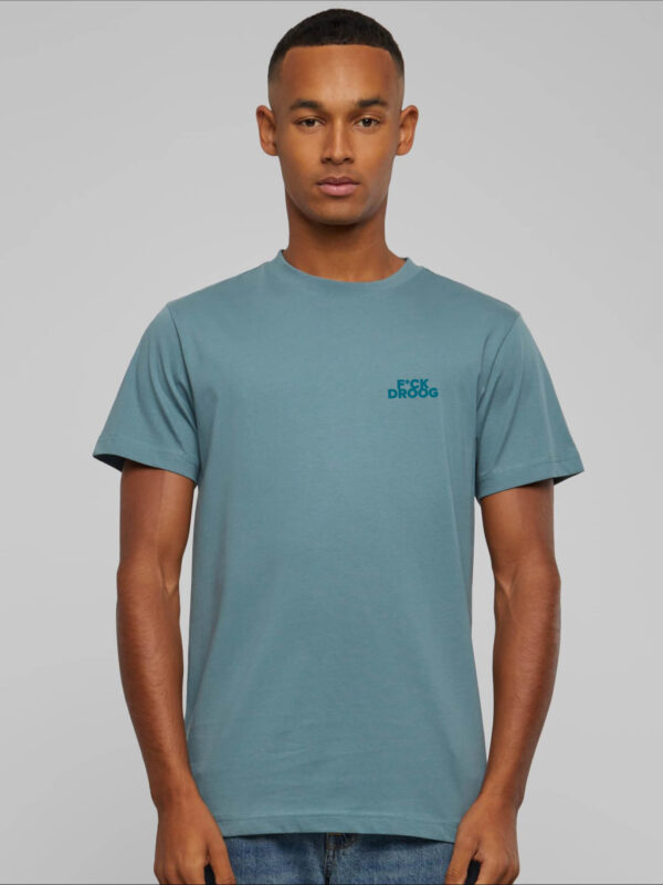 T-shirt blauw - F*ck droog