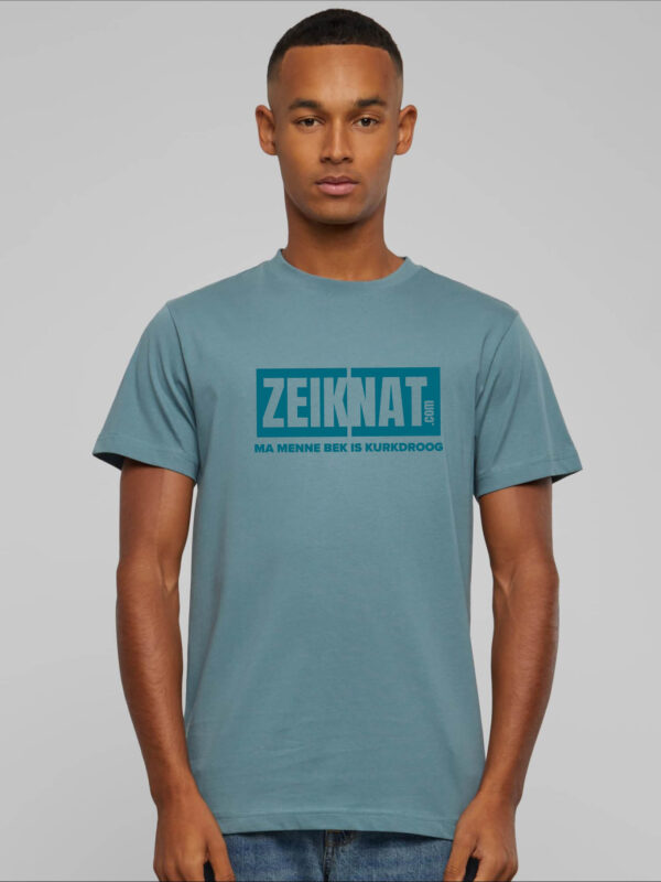 T-shirt blauw - Menne bek is kurkdroog